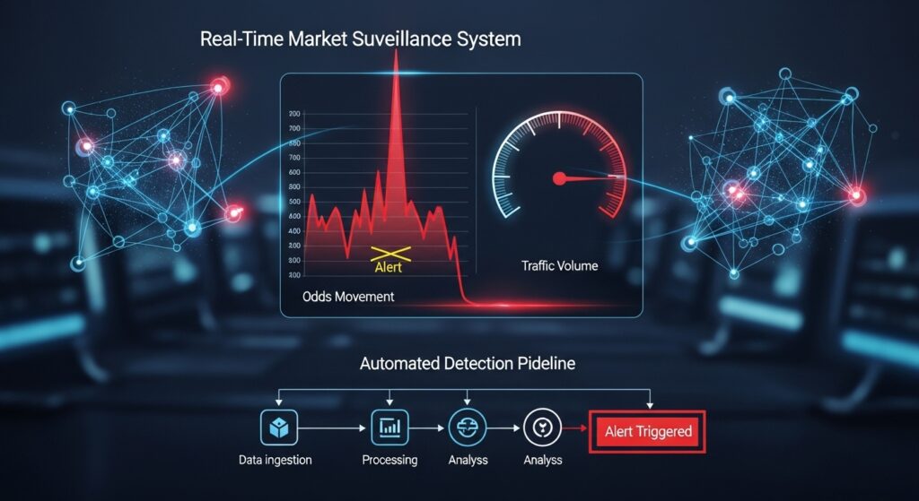 배당률 변동 및 트래픽 볼륨을 추적하는 실시간 시장 감시 시스템 - 자동화된 탐지 파이프라인 포함