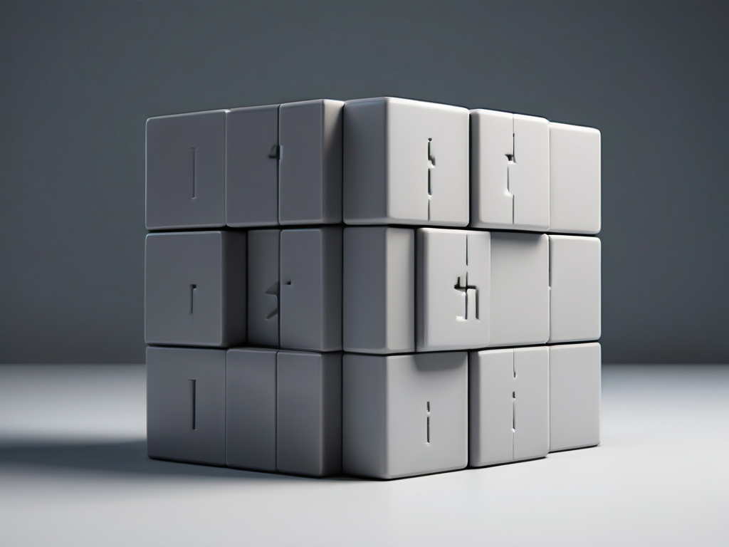 Compact storage blocks with numeric codes and city name cards arranged in organized compartments on a matte gray surface.